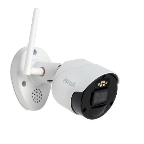 ISIWI TELECAMERA WIRELESS ISW-BFA8MP GEN1 PER KIT CONNECT 8MPX CON FUNZIONE PIR H265 IP66 AUDIO BIDI
